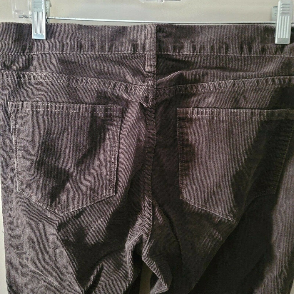 J. Crew dark brown Toothpick Corduroys pants Cords 28 32X27 short petite - Picture 6 of 7